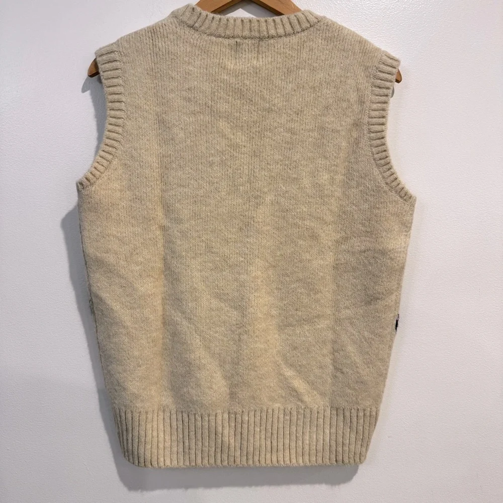 NWOT ANTHROPOLOGIE MAEVE GRAPHIC FLOWER SWEATER VEST XSP - Picture 7 of 11